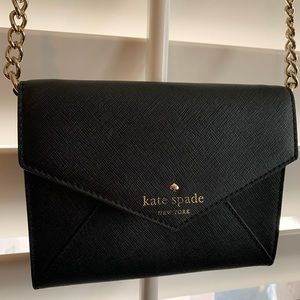 Kate Spade ♠️ black crossbody chain bag, very good condition & clean